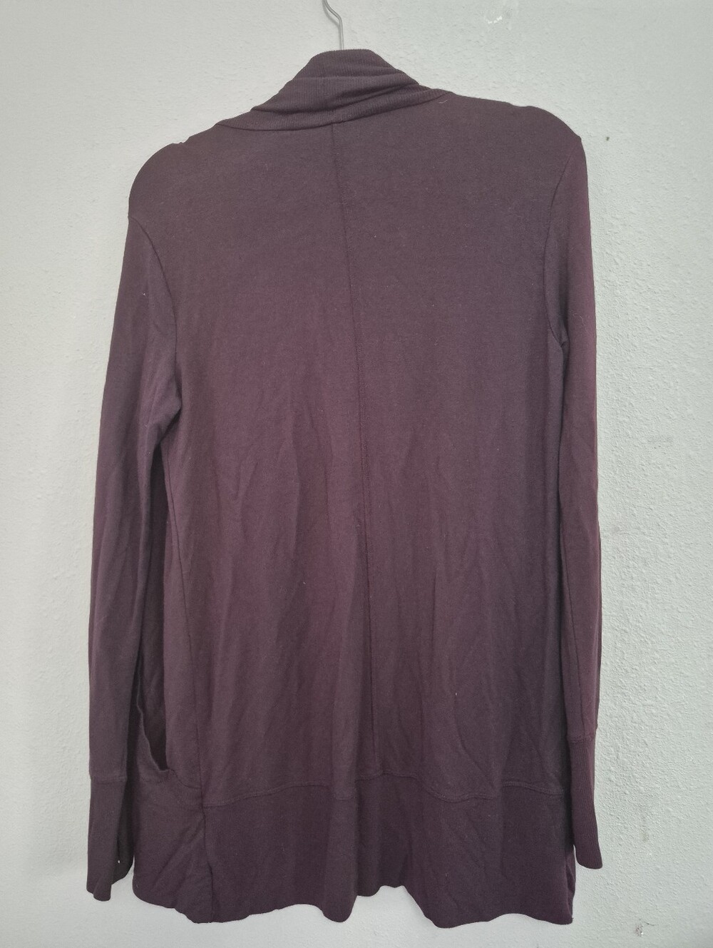 Athleta Pranayama Restore Wrap Open Cardigan Plum/Purple S Athleisure - Picture 7 of 9
